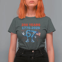250th America Anniversary T Shirt For Women Funny Italian Brainrot Meme 4th of July