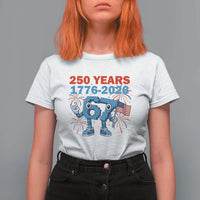 250th America Anniversary T Shirt For Women Funny Italian Brainrot Meme 4th of July