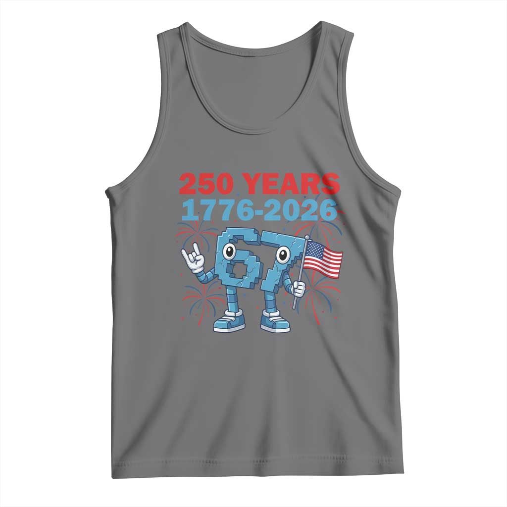 250th America Anniversary Tank Top Funny Italian Brainrot Meme 4th of July