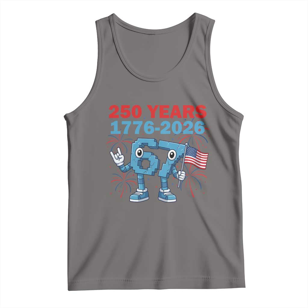 250th America Anniversary Tank Top Funny Italian Brainrot Meme 4th of July