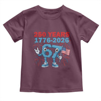 250th America Anniversary Toddler T Shirt Funny Italian Brainrot Meme 4th of July