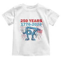 250th America Anniversary Toddler T Shirt Funny Italian Brainrot Meme 4th of July