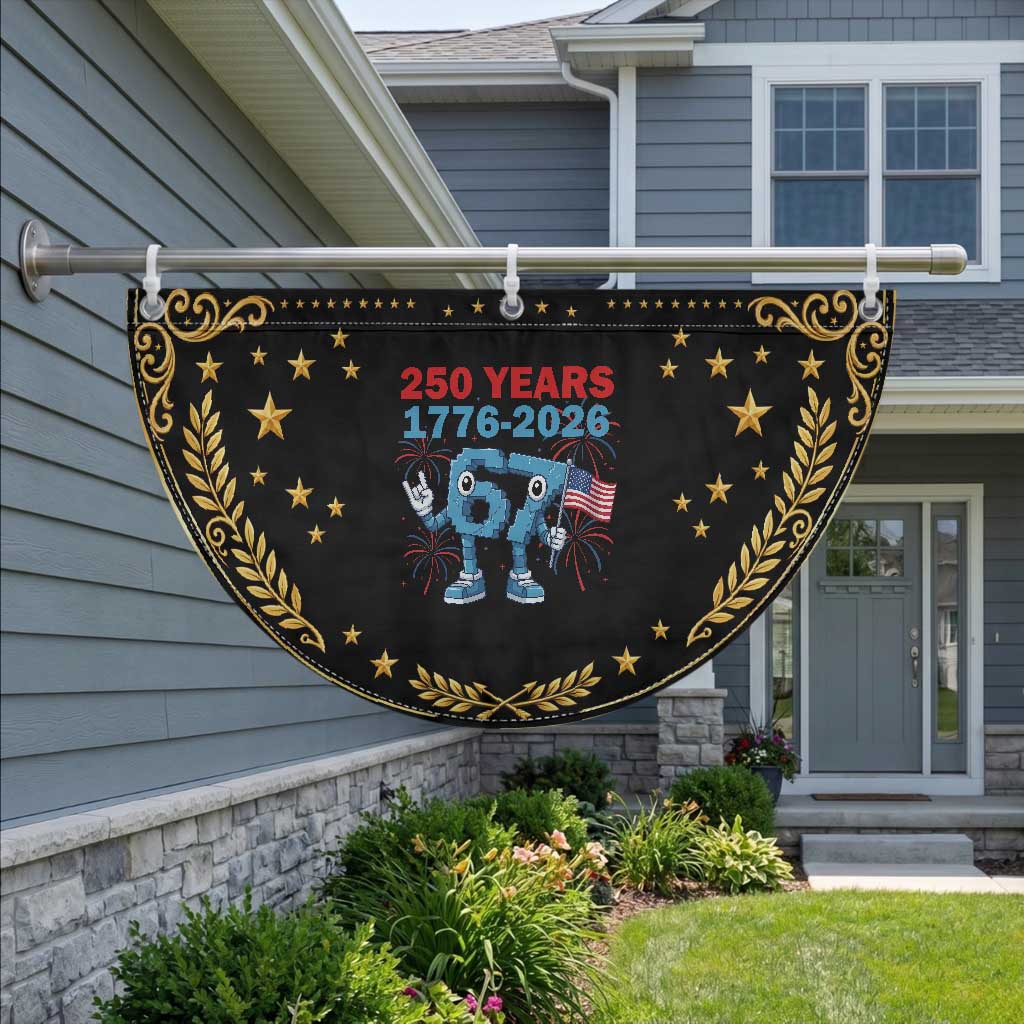 250th America Anniversary Patriotic Fan Flag Funny Italian Brainrot Meme 4th of July