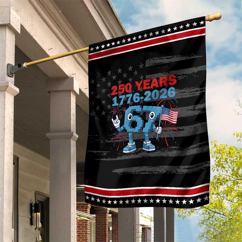 250th America Anniversary Patriotic Garden Flag Funny Italian Brainrot Meme 4th of July