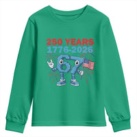 250th America Anniversary Youth Sweatshirt Funny Italian Brainrot Meme 4th of July