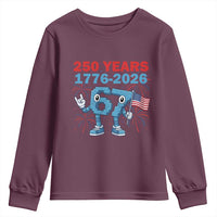 250th America Anniversary Youth Sweatshirt Funny Italian Brainrot Meme 4th of July