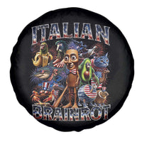 Funny Italian Brainrot Meme 4th of July Spare Tire Cover