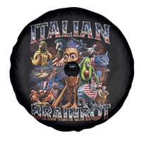 Funny Italian Brainrot Meme 4th of July Spare Tire Cover