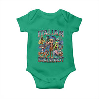 Funny Italian Brainrot Meme 4th of July Baby Onesie