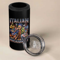 Funny Italian Brainrot Meme 4th of July 4 in 1 Can Cooler Tumbler
