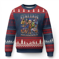 Funny Italian Brainrot Meme 4th of July Ugly Christmas Sweater