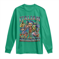 Funny Italian Brainrot Meme 4th of July Long Sleeve Shirt