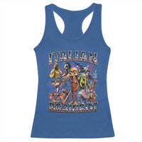 Funny Italian Brainrot Meme 4th of July Racerback Tank Top