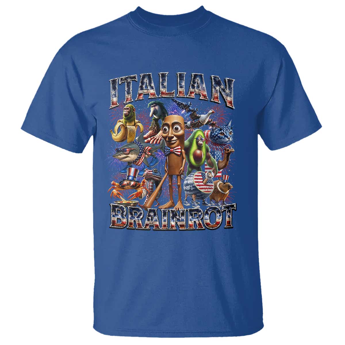 Funny Italian Brainrot Meme 4th of July T Shirt
