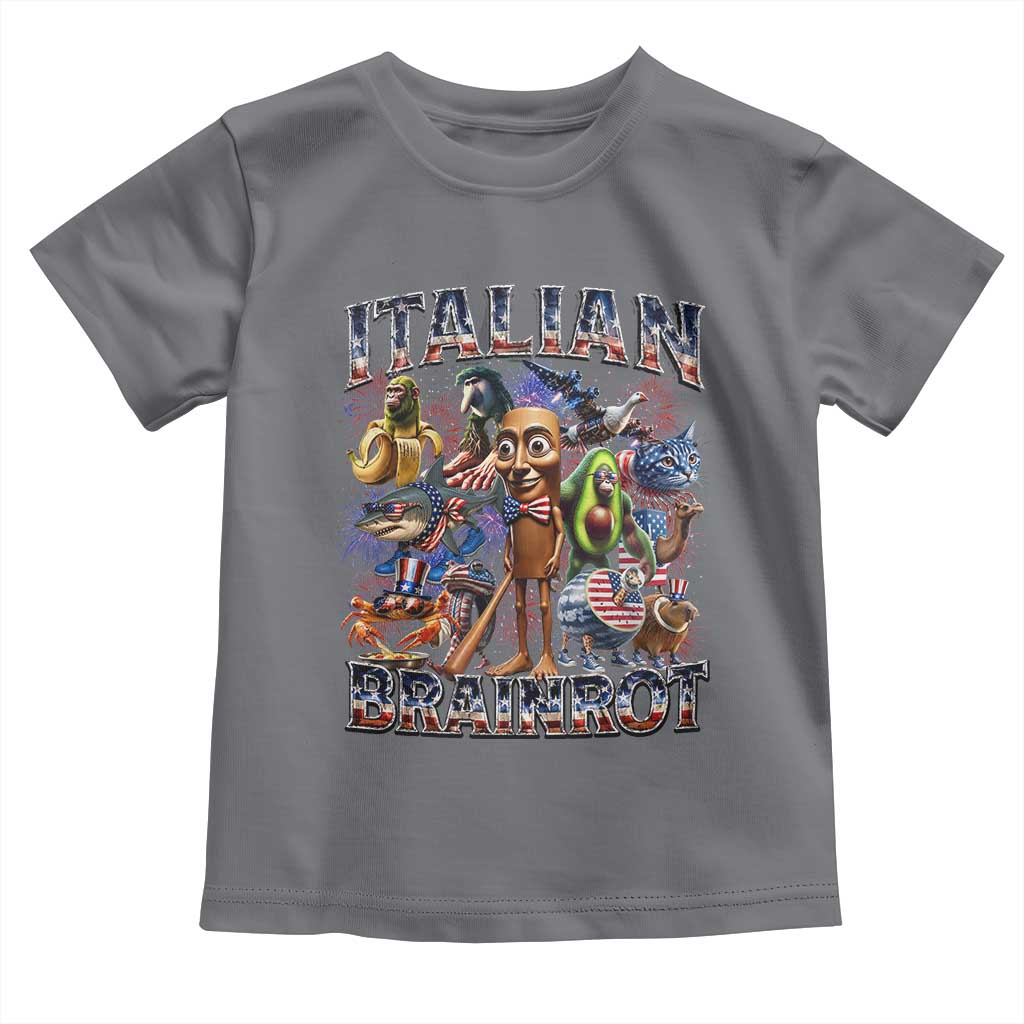 Funny Italian Brainrot Meme 4th of July Toddler T Shirt