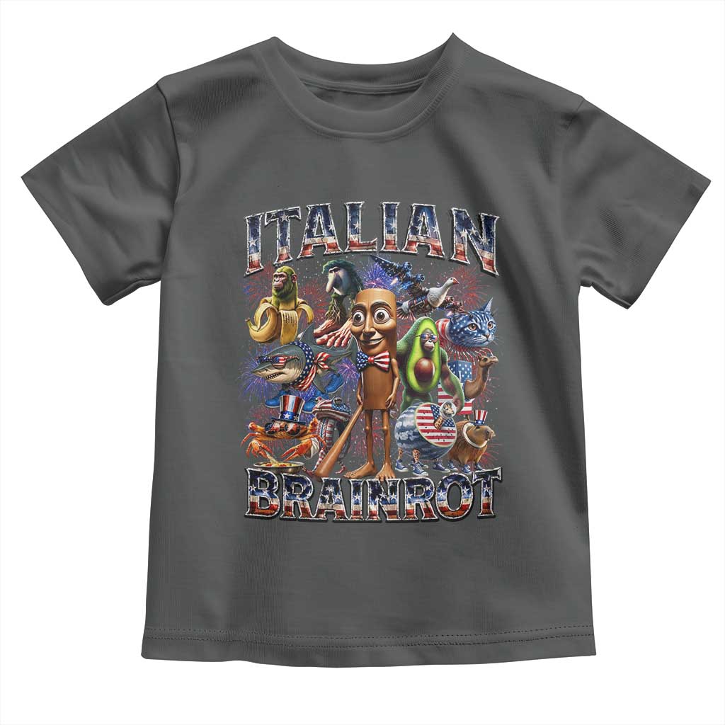 Funny Italian Brainrot Meme 4th of July Toddler T Shirt