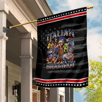 Funny Italian Brainrot Meme 4th of July Patriotic Garden Flag
