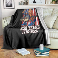 250th America Anniversary Throw Blanket Funny Tung Tung Tung Sahur Tralalero Tralala 4th of July