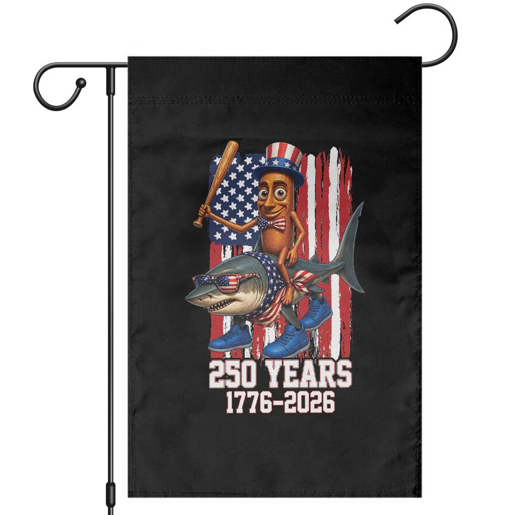 250th America Anniversary Garden Flag Funny Tung Tung Tung Sahur Tralalero Tralala 4th of July