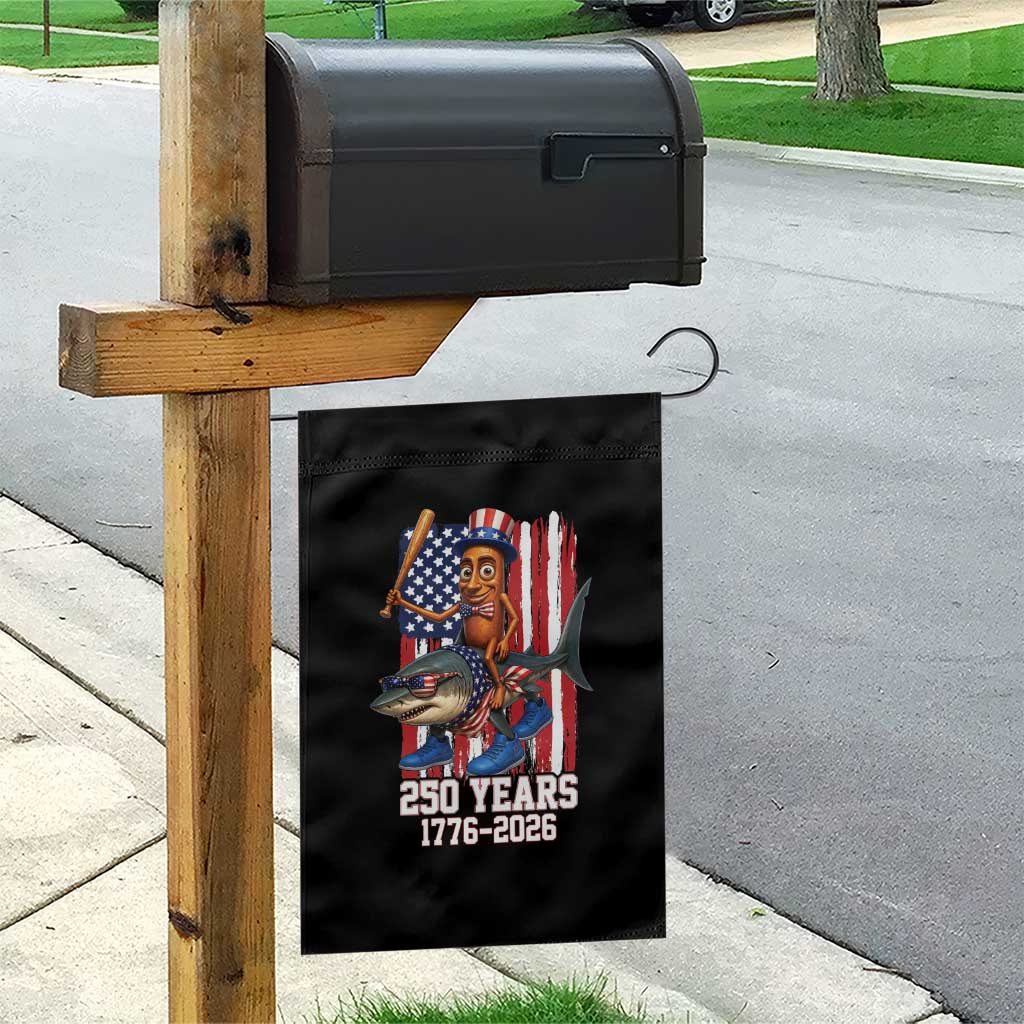 250th America Anniversary Garden Flag Funny Tung Tung Tung Sahur Tralalero Tralala 4th of July