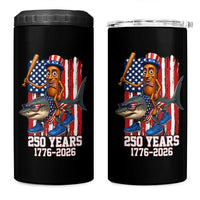 250th America Anniversary 4 in 1 Can Cooler Tumbler Funny Tung Tung Tung Sahur Tralalero Tralala 4th of July