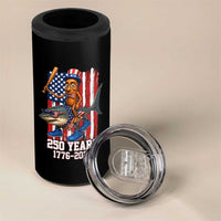 250th America Anniversary 4 in 1 Can Cooler Tumbler Funny Tung Tung Tung Sahur Tralalero Tralala 4th of July