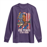 250th America Anniversary Long Sleeve Shirt Funny Tung Tung Tung Sahur Tralalero Tralala 4th of July