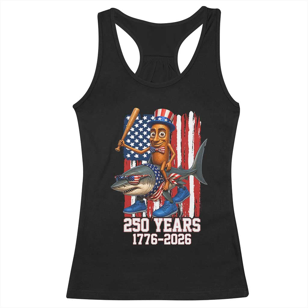 250th America Anniversary Racerback Tank Top Funny Tung Tung Tung Sahur Tralalero Tralala 4th of July