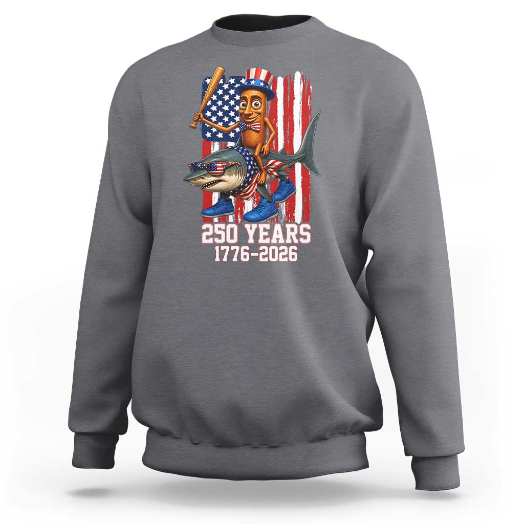 250th America Anniversary Sweatshirt Funny Tung Tung Tung Sahur Tralalero Tralala 4th of July