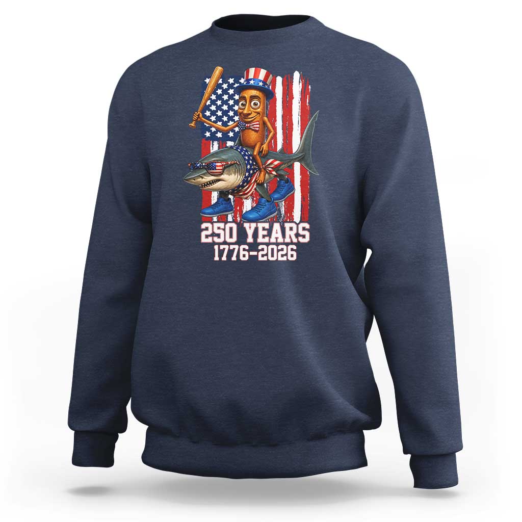 250th America Anniversary Sweatshirt Funny Tung Tung Tung Sahur Tralalero Tralala 4th of July