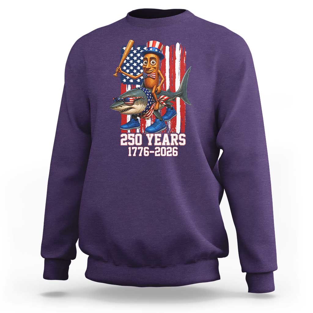 250th America Anniversary Sweatshirt Funny Tung Tung Tung Sahur Tralalero Tralala 4th of July