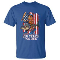 250th America Anniversary T Shirt Funny Tung Tung Tung Sahur Tralalero Tralala 4th of July