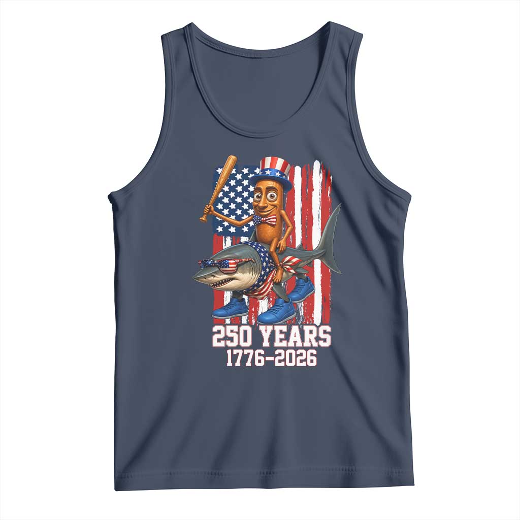 250th America Anniversary Tank Top Funny Tung Tung Tung Sahur Tralalero Tralala 4th of July