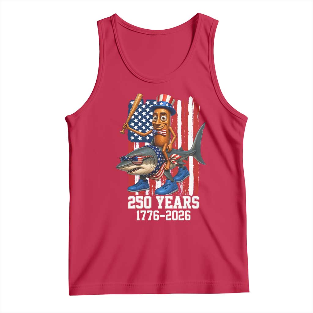 250th America Anniversary Tank Top Funny Tung Tung Tung Sahur Tralalero Tralala 4th of July