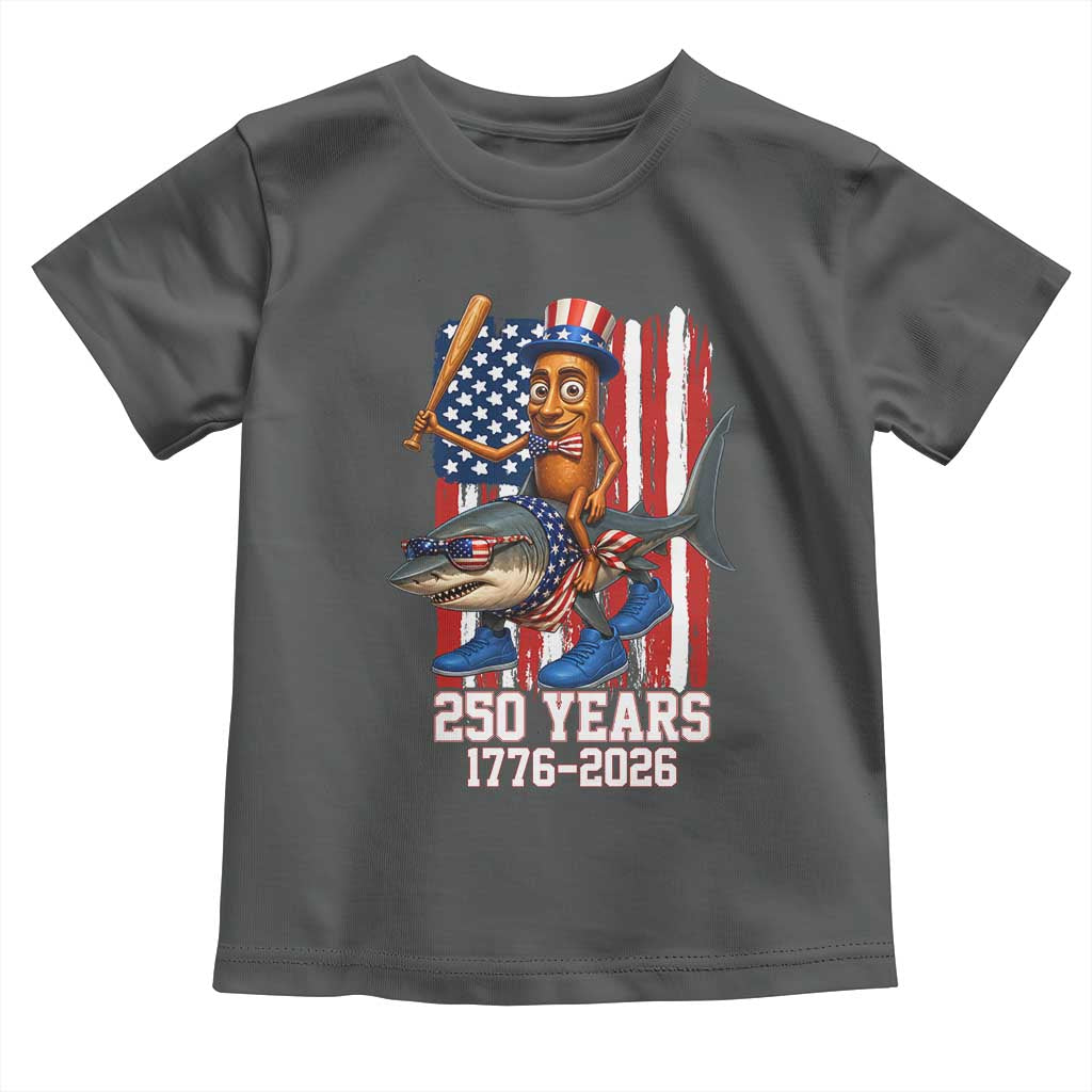 250th America Anniversary Toddler T Shirt Funny Tung Tung Tung Sahur Tralalero Tralala 4th of July