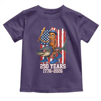 250th America Anniversary Toddler T Shirt Funny Tung Tung Tung Sahur Tralalero Tralala 4th of July