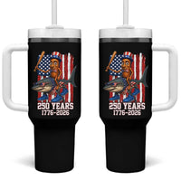 250th America Anniversary Tumbler With Handle Funny Tung Tung Tung Sahur Tralalero Tralala 4th of July