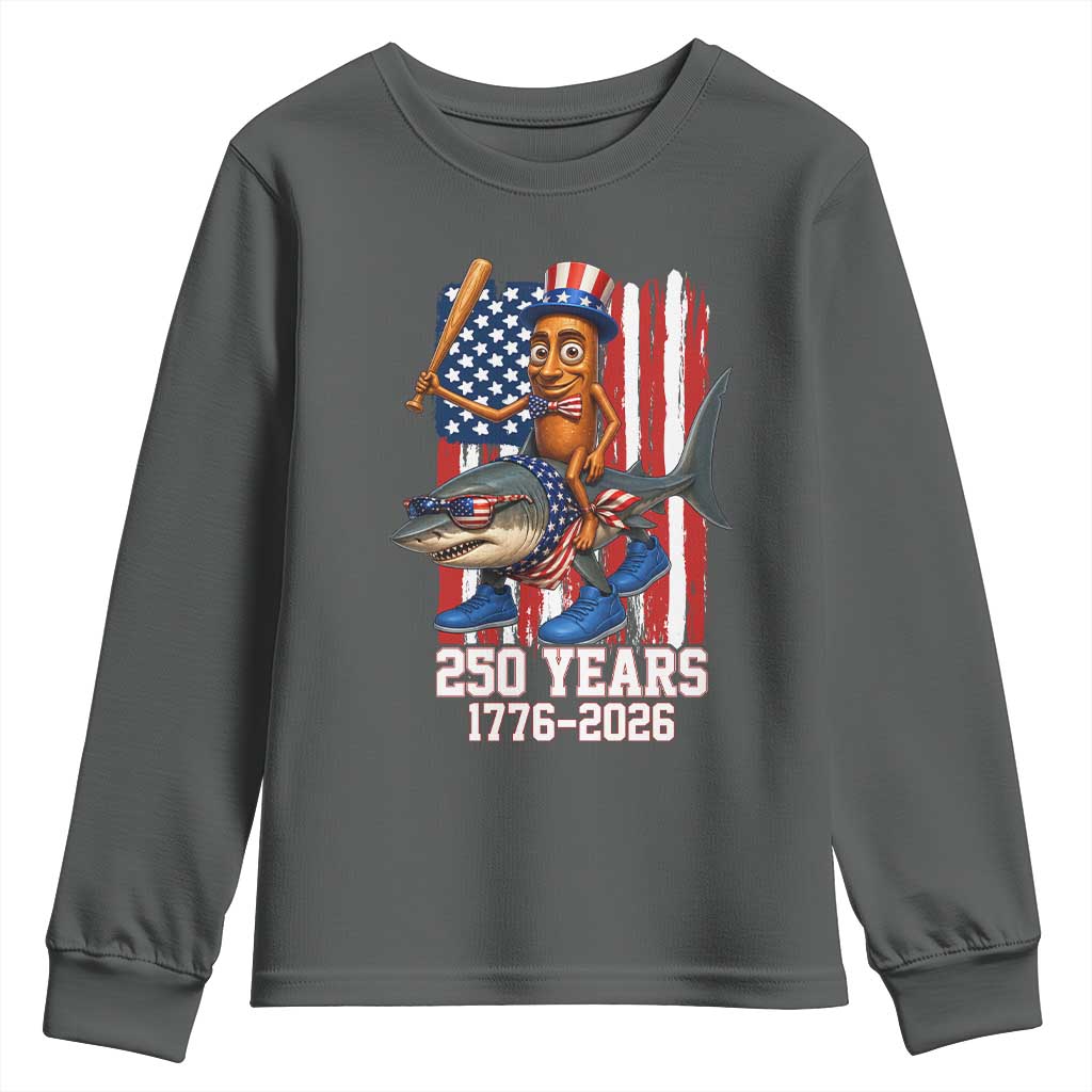 250th America Anniversary Youth Sweatshirt Funny Tung Tung Tung Sahur Tralalero Tralala 4th of July
