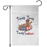 Tung Tung Tung Sahur Italian Brainrot 4th of July Garden Flag