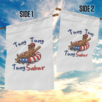 Tung Tung Tung Sahur Italian Brainrot 4th of July Garden Flag