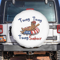 Tung Tung Tung Sahur Italian Brainrot 4th of July Spare Tire Cover