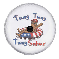Tung Tung Tung Sahur Italian Brainrot 4th of July Spare Tire Cover