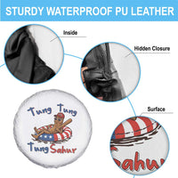 Tung Tung Tung Sahur Italian Brainrot 4th of July Spare Tire Cover