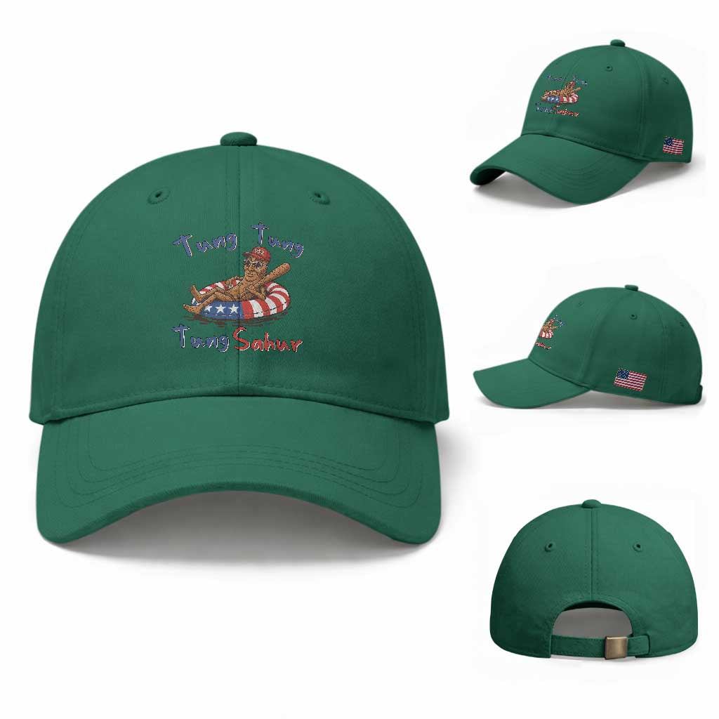 Tung Tung Tung Sahur Italian Brainrot 4th of July Baseball Cap