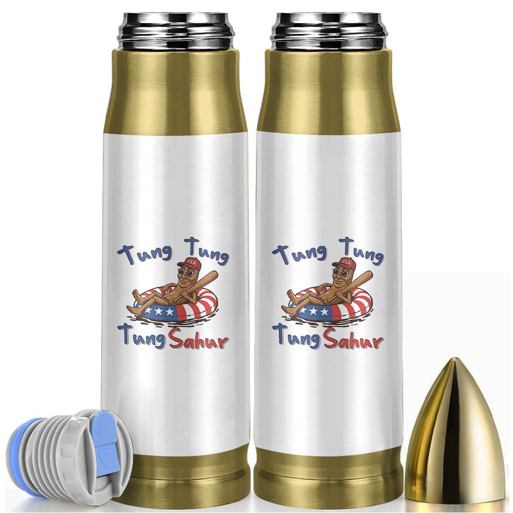 Tung Tung Tung Sahur Italian Brainrot 4th of July Bullet Tumbler