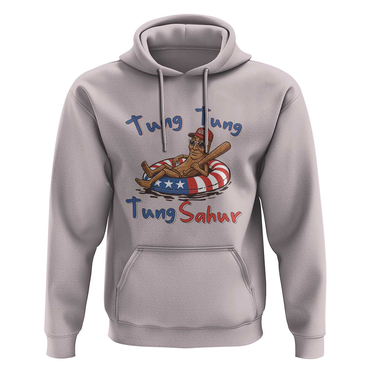 Tung Tung Tung Sahur Italian Brainrot 4th of July Hoodie