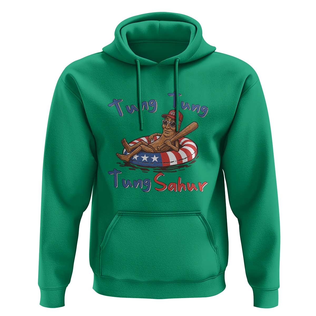 Tung Tung Tung Sahur Italian Brainrot 4th of July Hoodie