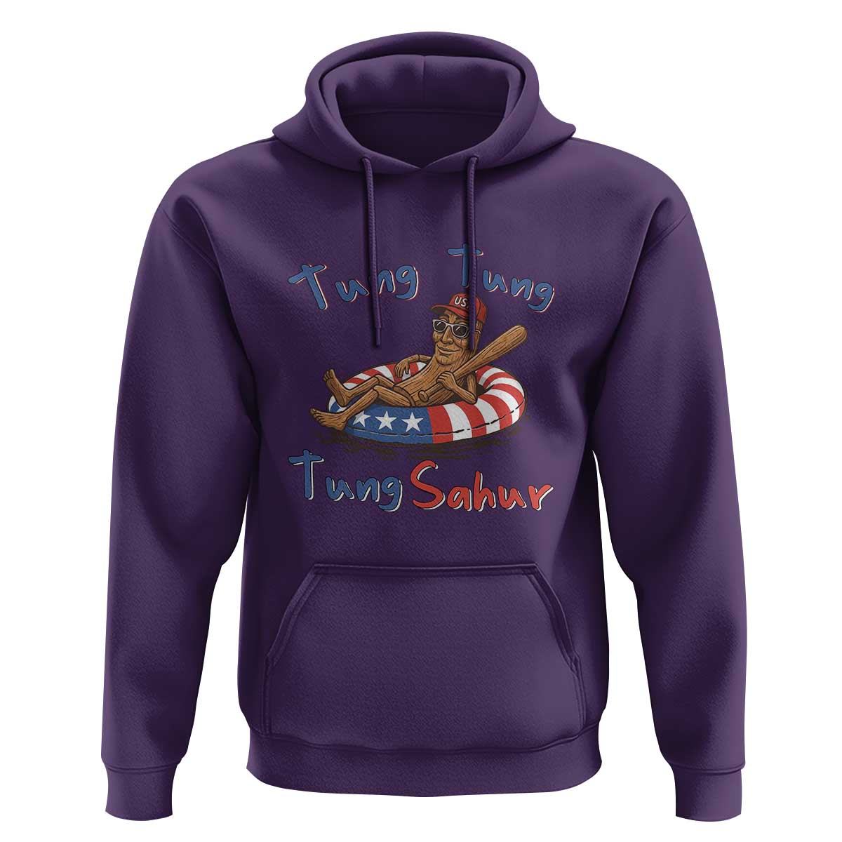 Tung Tung Tung Sahur Italian Brainrot 4th of July Hoodie