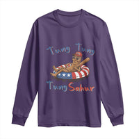 Tung Tung Tung Sahur Italian Brainrot 4th of July Long Sleeve Shirt