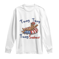 Tung Tung Tung Sahur Italian Brainrot 4th of July Long Sleeve Shirt